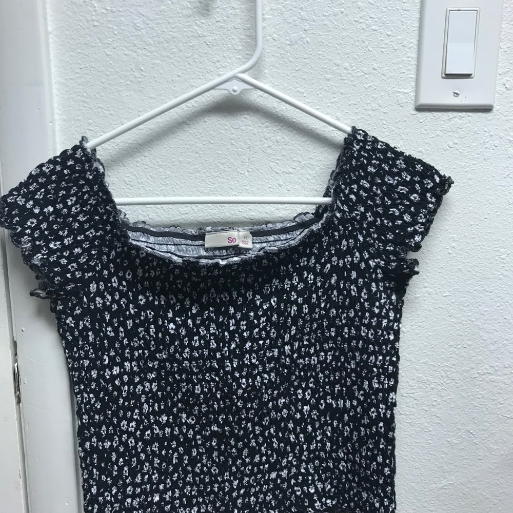 Floral off the shoulder top